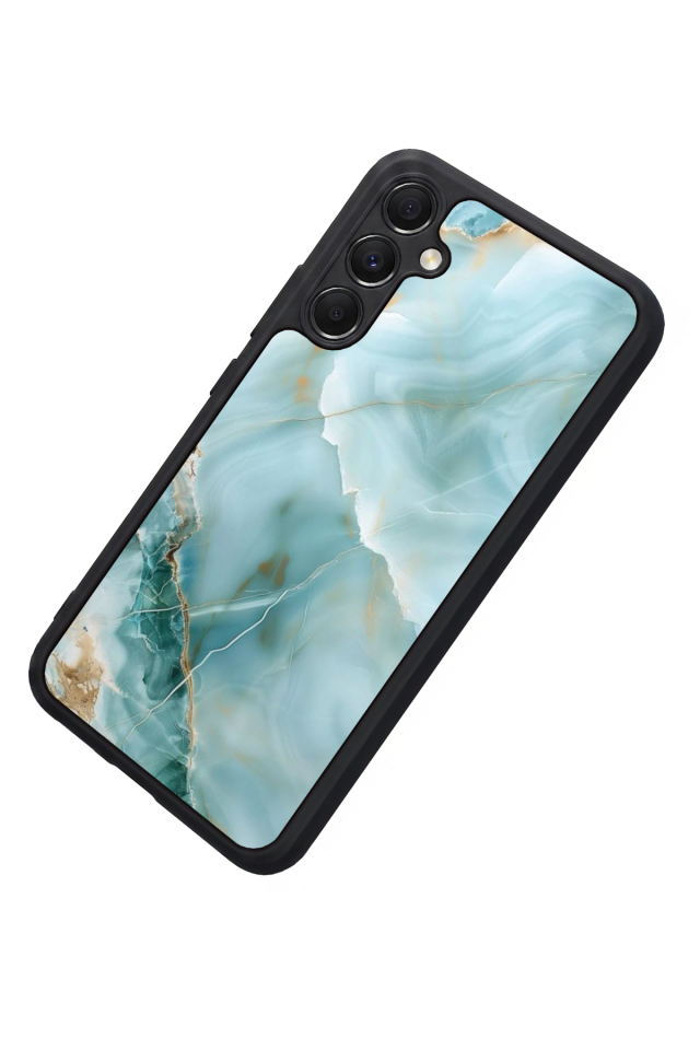 Samsung Galaxy M34 Uyumlu Mermer Marble Tasarımlı Glossy Premium Kılıf
