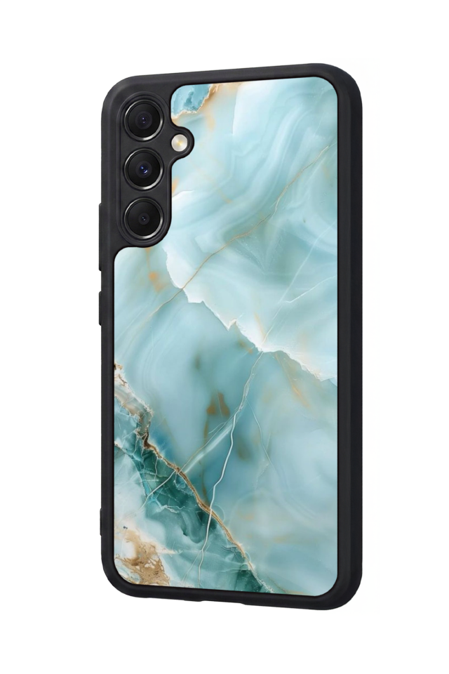 Samsung Galaxy M34 Uyumlu Mermer Marble Tasarımlı Glossy Premium Kılıf