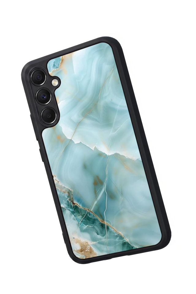 Samsung Galaxy M34 Uyumlu Mermer Marble Tasarımlı Glossy Premium Kılıf