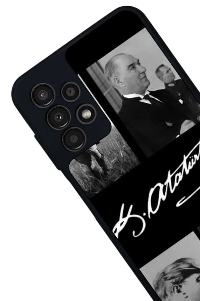 Samsung Galaxy A23 Uyumlu Mustafa Kemal Ataturk Tasarımlı Glossy Premium Kılıf
