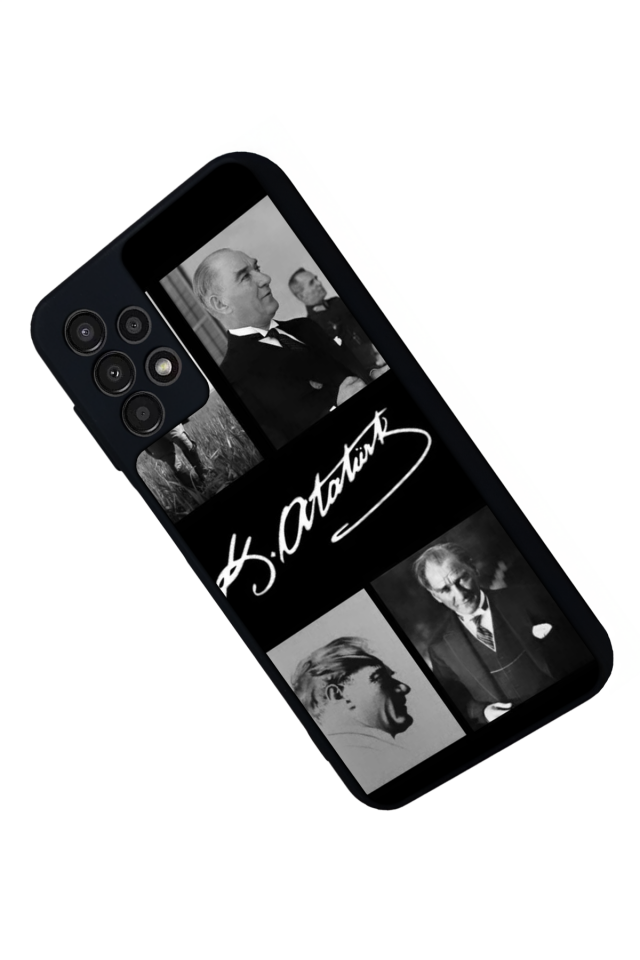 Samsung Galaxy A23 Uyumlu Mustafa Kemal Ataturk Tasarımlı Glossy Premium Kılıf