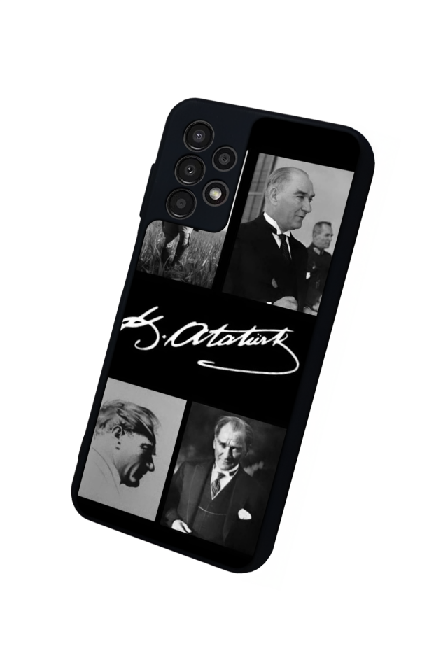 Samsung Galaxy A23 Uyumlu Mustafa Kemal Ataturk Tasarımlı Glossy Premium Kılıf