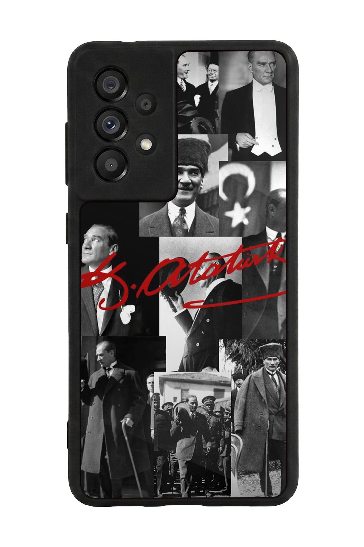 Samsung Galaxy A73 Uyumlu Mustafa Kemal Ataturk Tasarımlı Glossy Premium Kılıf