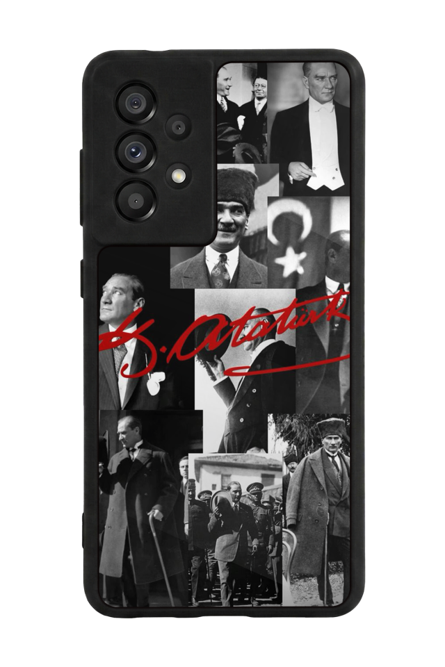 Samsung Galaxy A73 Uyumlu Mustafa Kemal Ataturk Tasarımlı Glossy Premium Kılıf