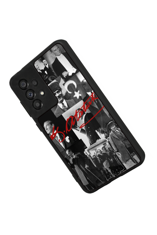 Samsung Galaxy A73 Uyumlu Mustafa Kemal Ataturk Tasarımlı Glossy Premium Kılıf