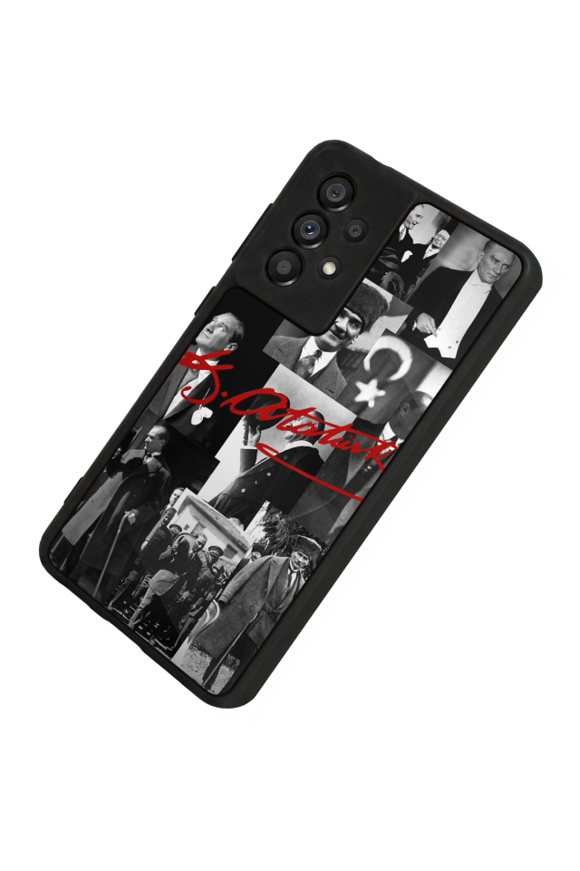 Samsung Galaxy A73 Uyumlu Mustafa Kemal Ataturk Tasarımlı Glossy Premium Kılıf