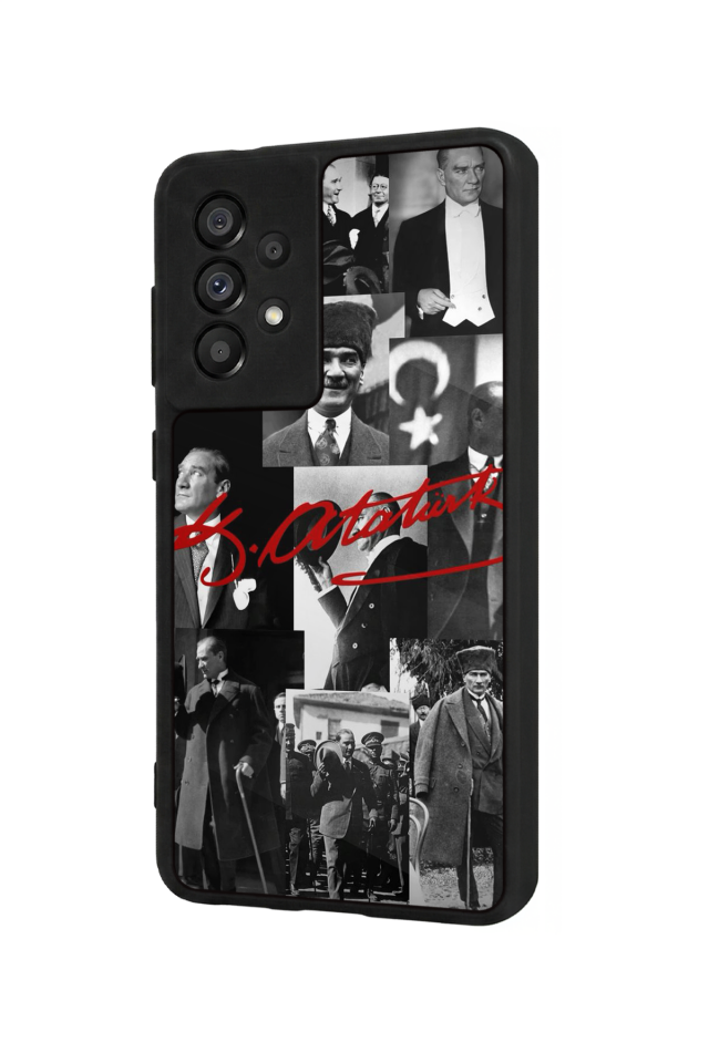 Samsung Galaxy A73 Uyumlu Mustafa Kemal Ataturk Tasarımlı Glossy Premium Kılıf