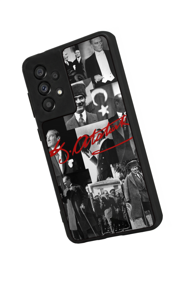 Samsung Galaxy A73 Uyumlu Mustafa Kemal Ataturk Tasarımlı Glossy Premium Kılıf