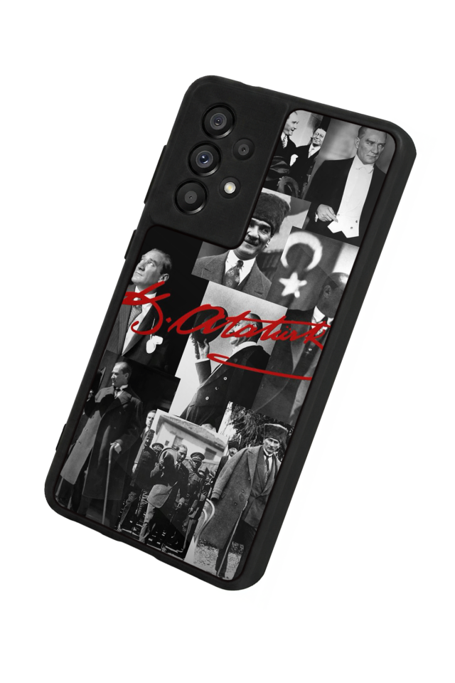 Samsung Galaxy A73 Uyumlu Mustafa Kemal Ataturk Tasarımlı Glossy Premium Kılıf