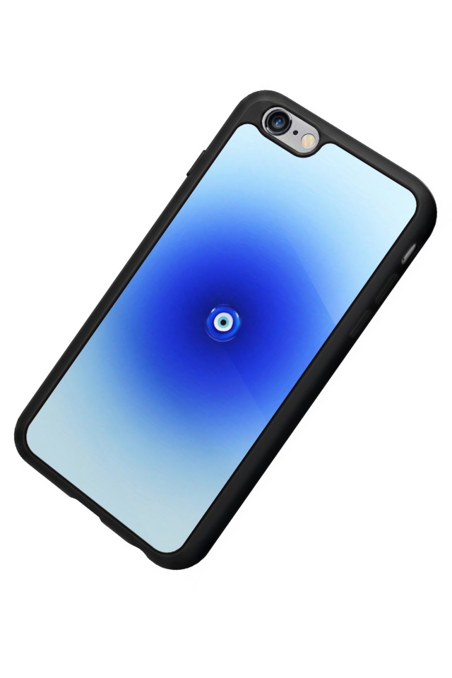 iPhone 6 Plus Uyumlu Nazar Tasarımlı Glossy Premium Kılıf