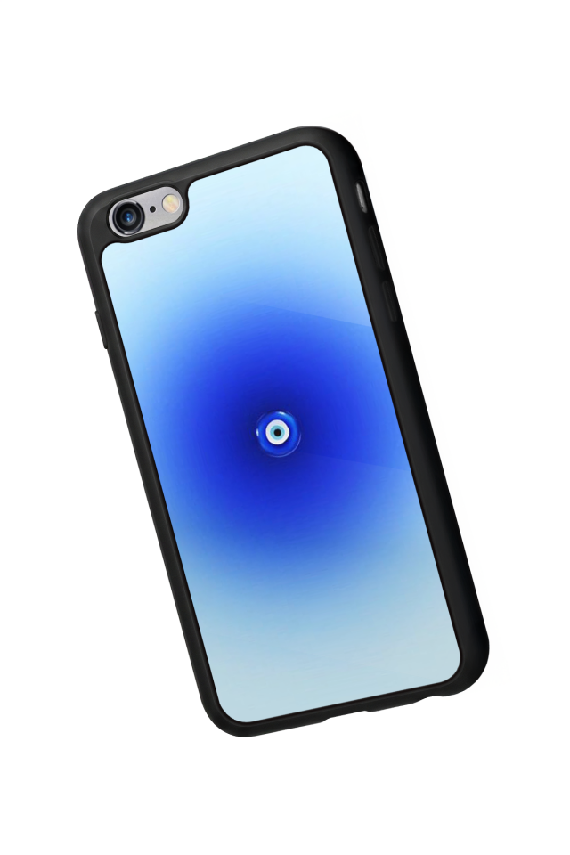 iPhone 6 Plus Uyumlu Nazar Tasarımlı Glossy Premium Kılıf