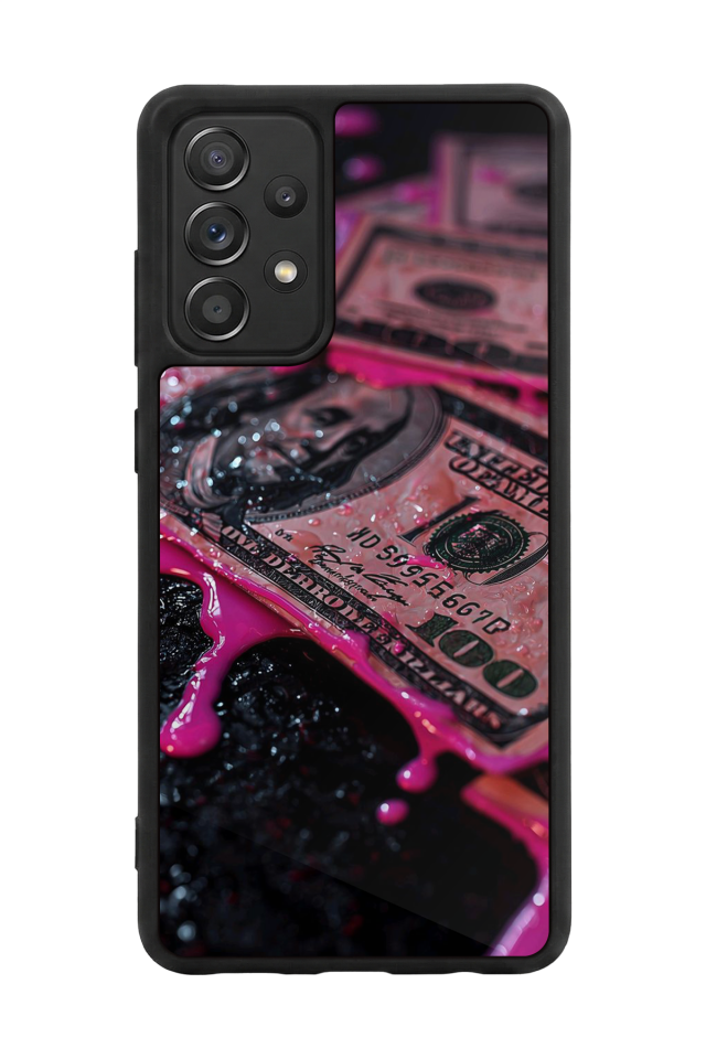 Samsung Galaxy A72 Uyumlu Para Tasarımlı Glossy Premium Kılıf