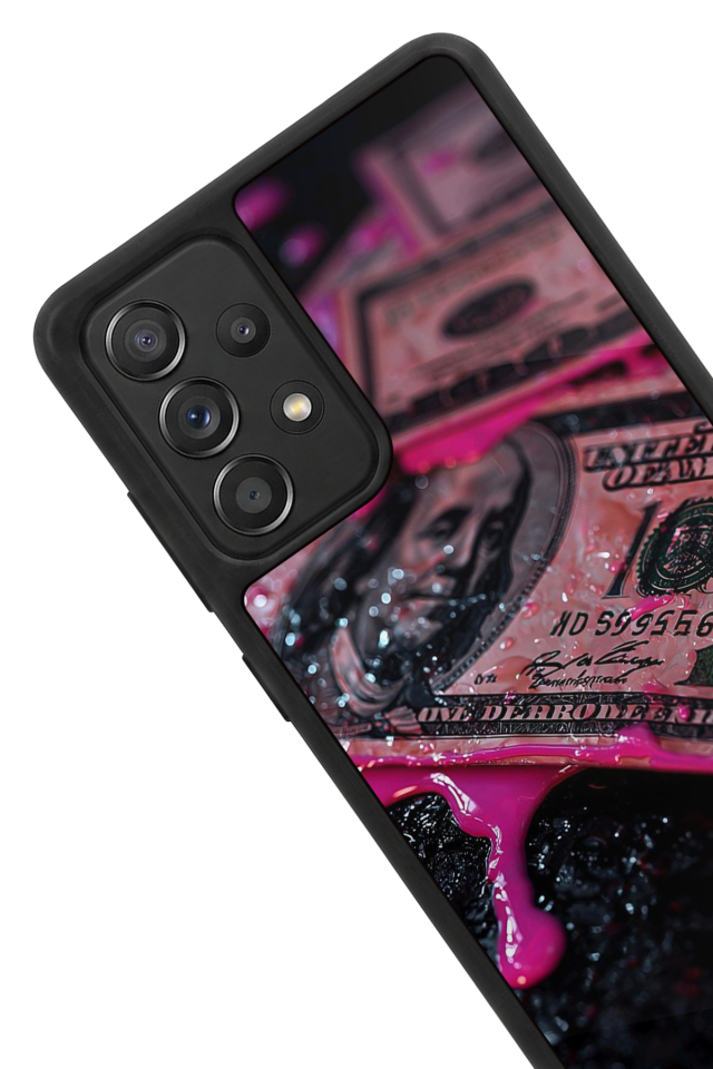 Samsung Galaxy A72 Uyumlu Para Tasarımlı Glossy Premium Kılıf