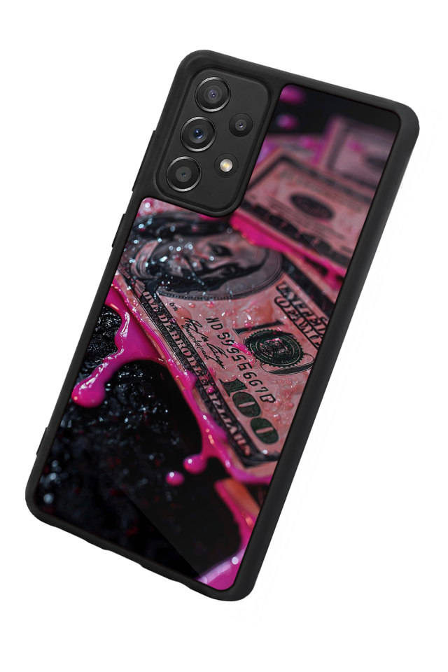 Samsung Galaxy A72 Uyumlu Para Tasarımlı Glossy Premium Kılıf