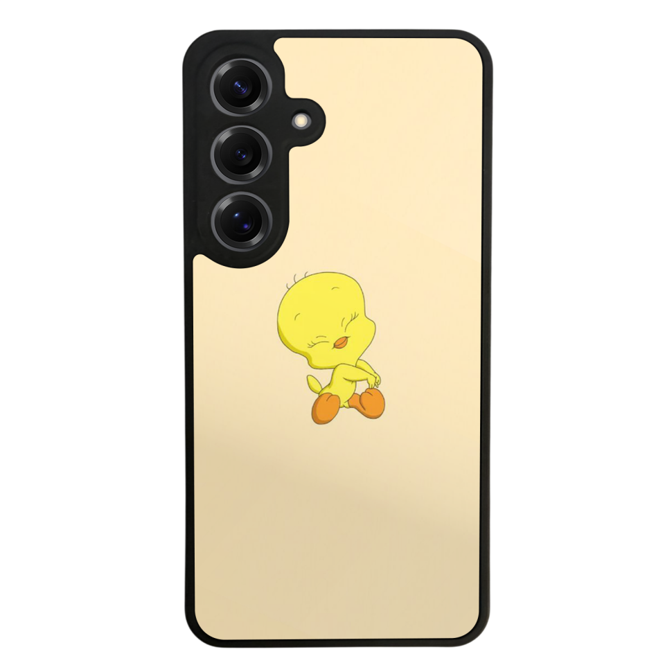 Samsung Galaxy S25 Uyumlu Tweety Tasarımlı Glossy Premium Kılıf