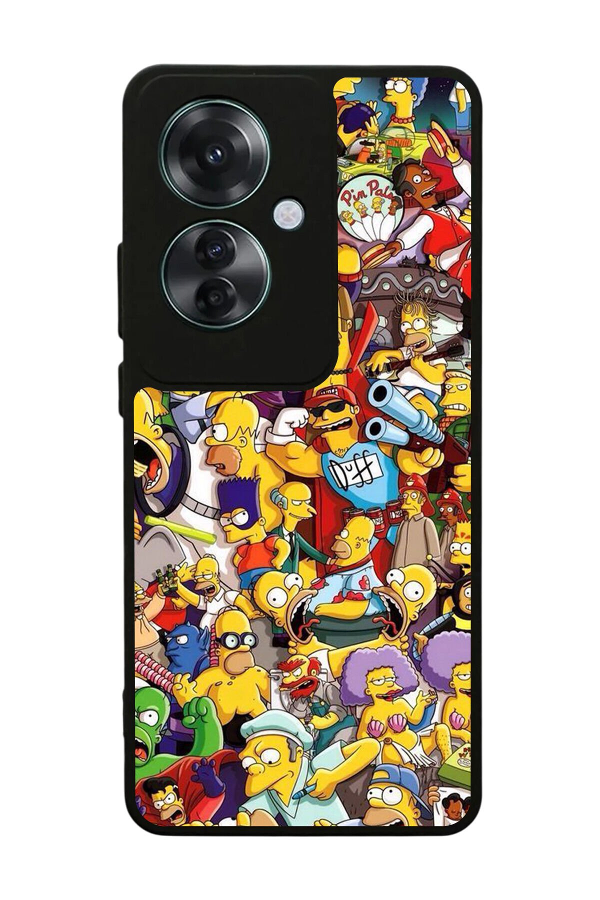 Oppo Reno 11F Uyumlu The Simpsons Tasarımlı Glossy Premium Kılıf