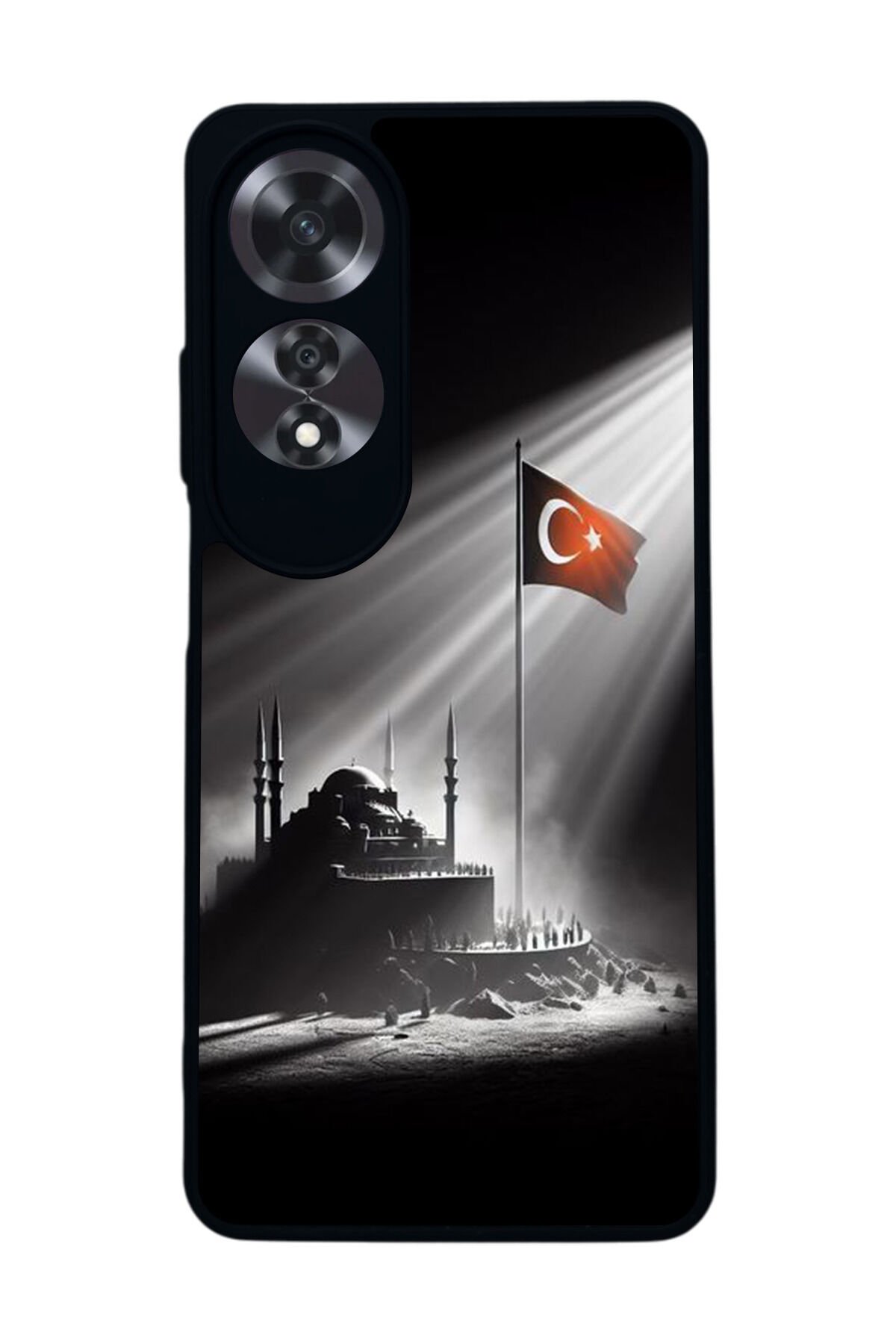 Oppo A60 Mat Siyah uyumlu Kılıf – Yumuşak Silikon, Koruyucu, Şok Emici Kapak