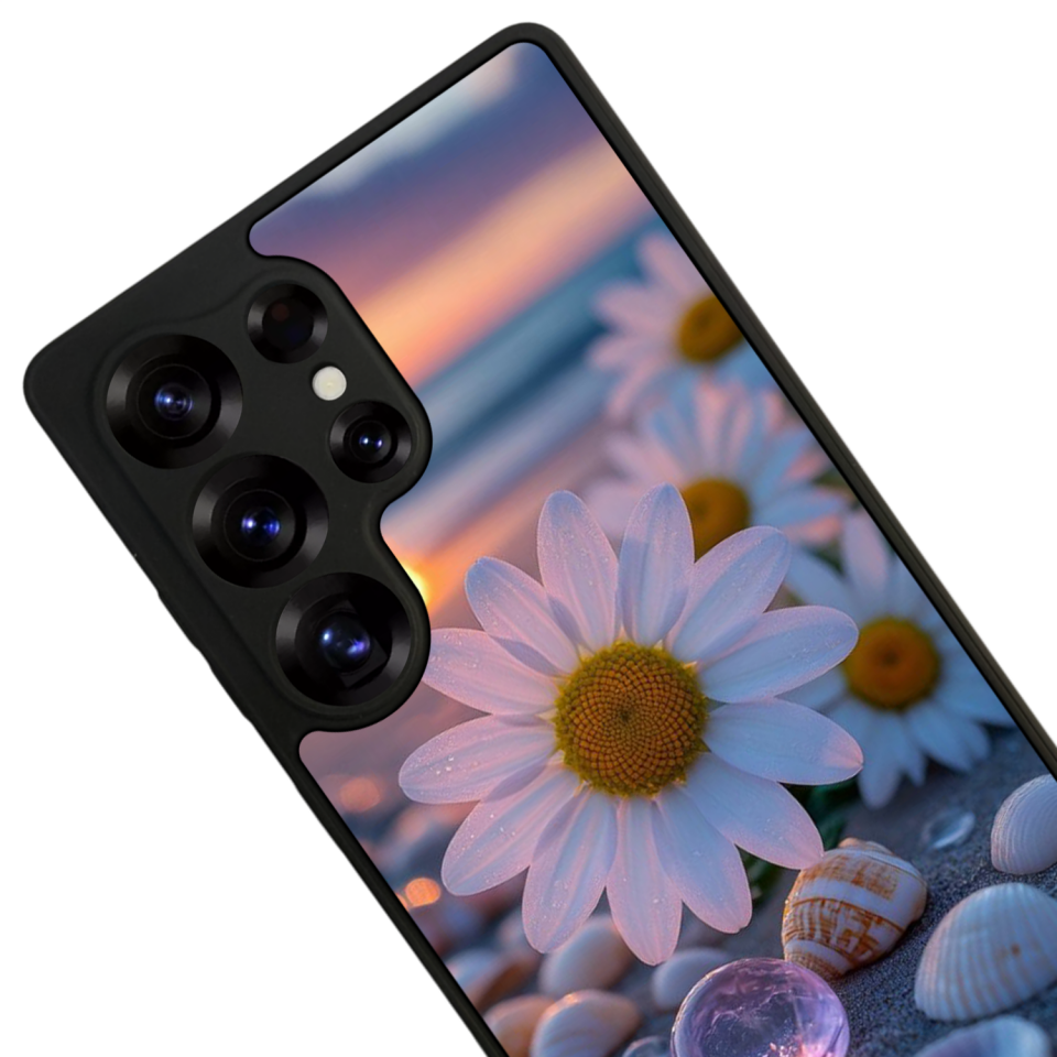 Samsung Galaxy S25 Ultra Uyumlu Cicek Tasarımlı Glossy Premium Kılıf