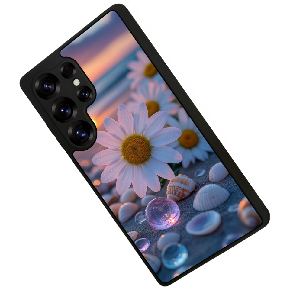 Samsung Galaxy S25 Ultra Uyumlu Cicek Tasarımlı Glossy Premium Kılıf