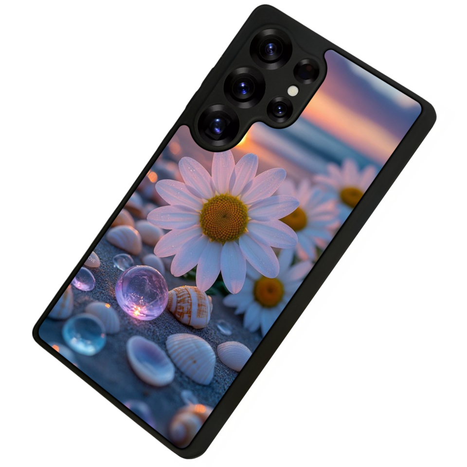 Samsung Galaxy S25 Ultra Uyumlu Cicek Tasarımlı Glossy Premium Kılıf
