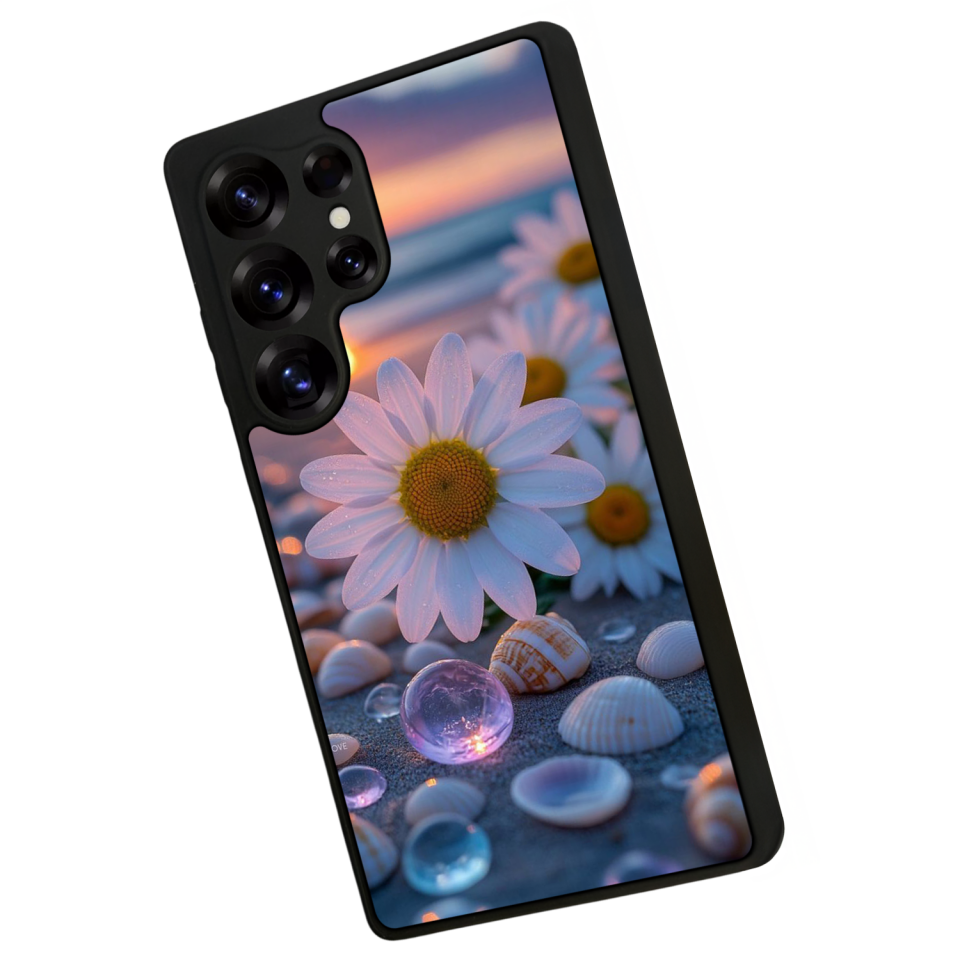Samsung Galaxy S25 Ultra Uyumlu Cicek Tasarımlı Glossy Premium Kılıf
