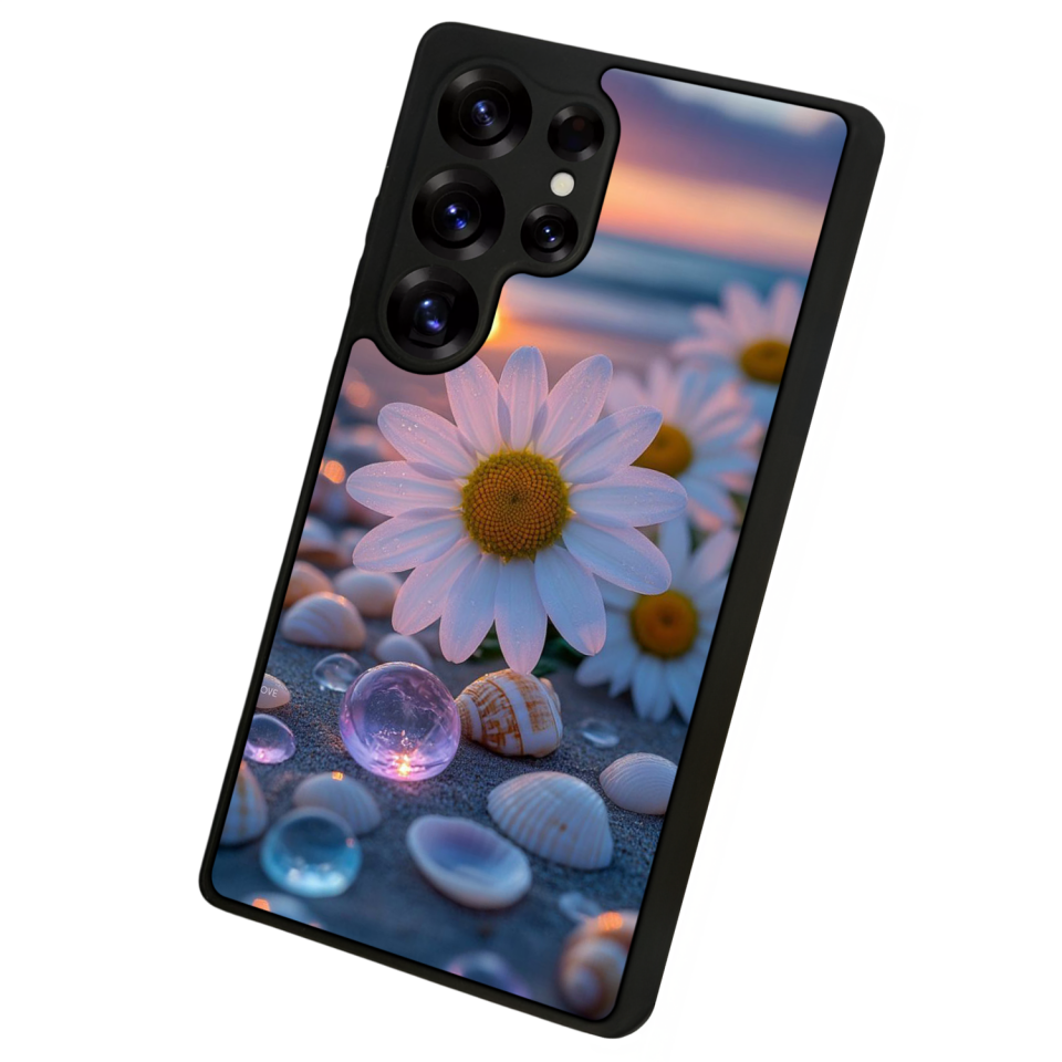 Samsung Galaxy S25 Ultra Uyumlu Cicek Tasarımlı Glossy Premium Kılıf