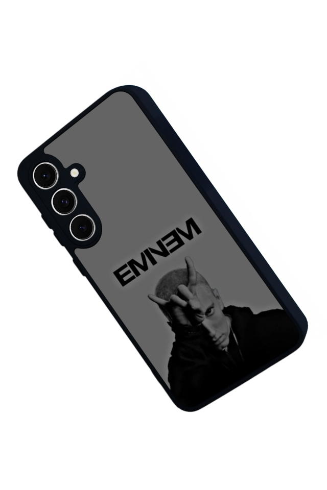 Samsung Galaxy S24 FE Uyumlu Eminem Tasarımlı Glossy Premium Kılıf