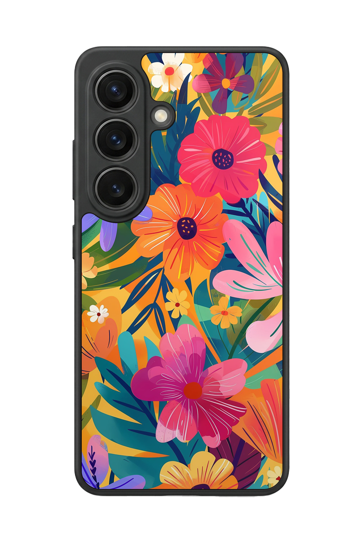 Samsung Galaxy S26 Uyumlu Floral Tasarımlı Glossy Premium Kılıf
