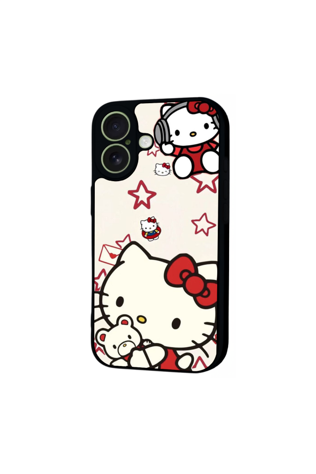 iPhone 17 Uyumlu HelloKitty Tasarımlı Glossy Premium Kılıf
