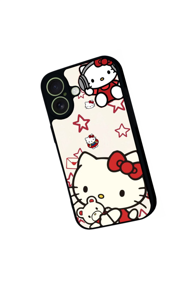 iPhone 17 Uyumlu HelloKitty Tasarımlı Glossy Premium Kılıf
