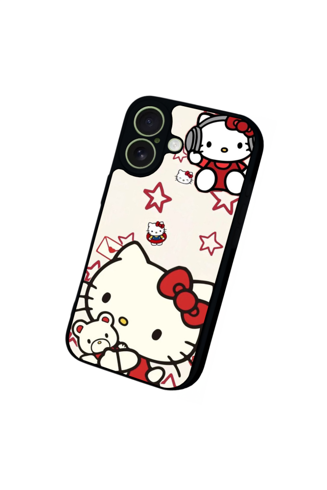 iPhone 17 Uyumlu HelloKitty Tasarımlı Glossy Premium Kılıf