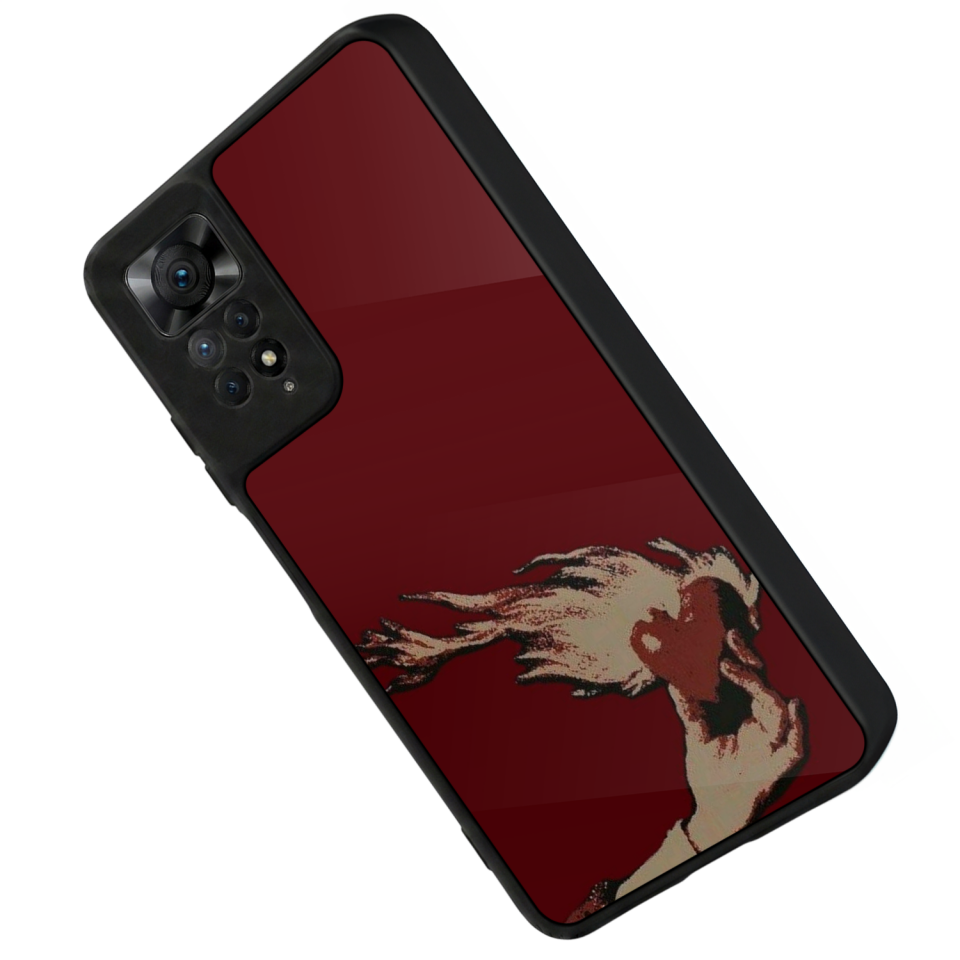 Xiaomi Redmi Note 12 Pro Uyumlu Kalp Love Tasarımlı Glossy Premium Kılıf