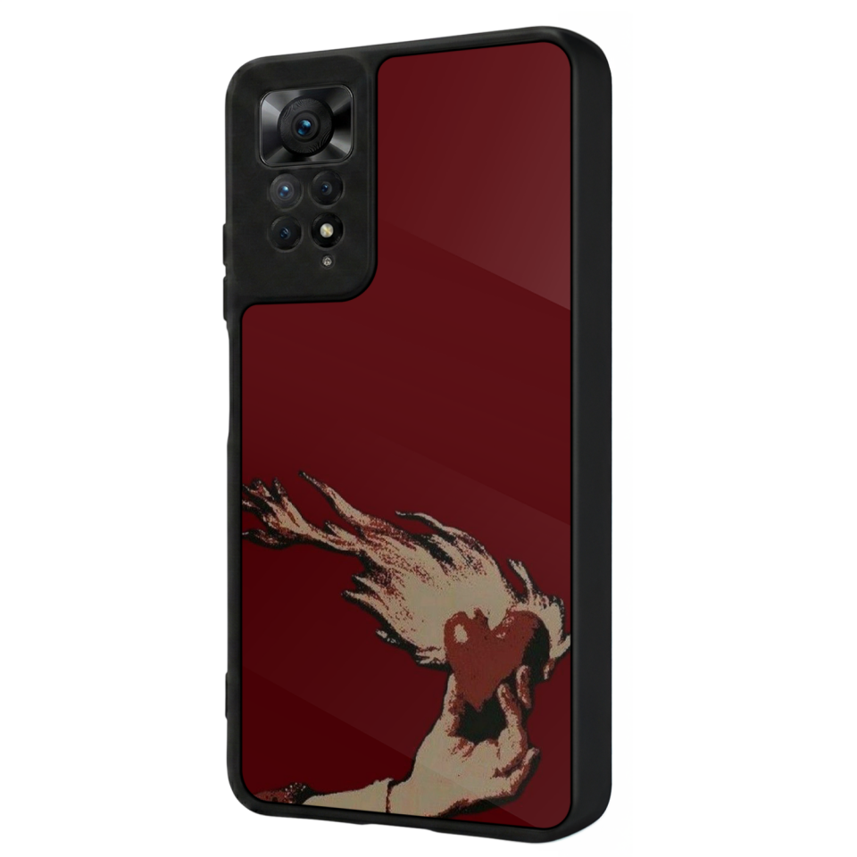 Xiaomi Redmi Note 12 Pro Uyumlu Kalp Love Tasarımlı Glossy Premium Kılıf