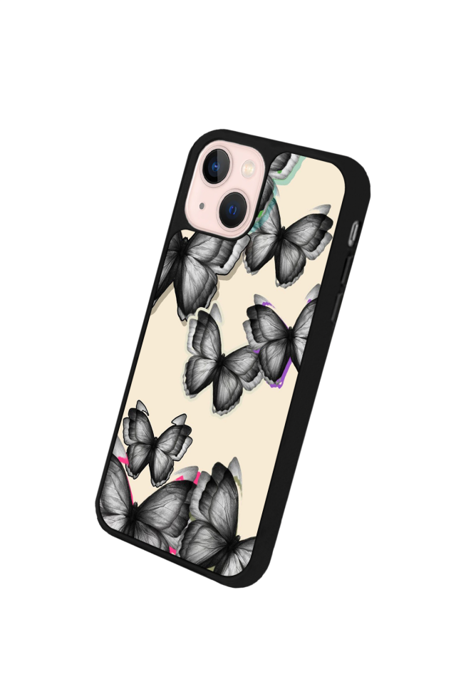 iPhone 15 Uyumlu Kelebek Tasarımlı Glossy Premium Kılıf