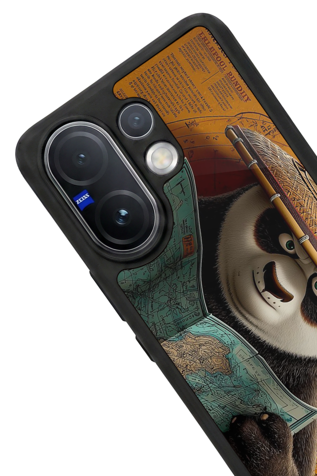 Vivo V60 Uyumlu Kung Fu Panda Tasarımlı Glossy Premium Kılıf