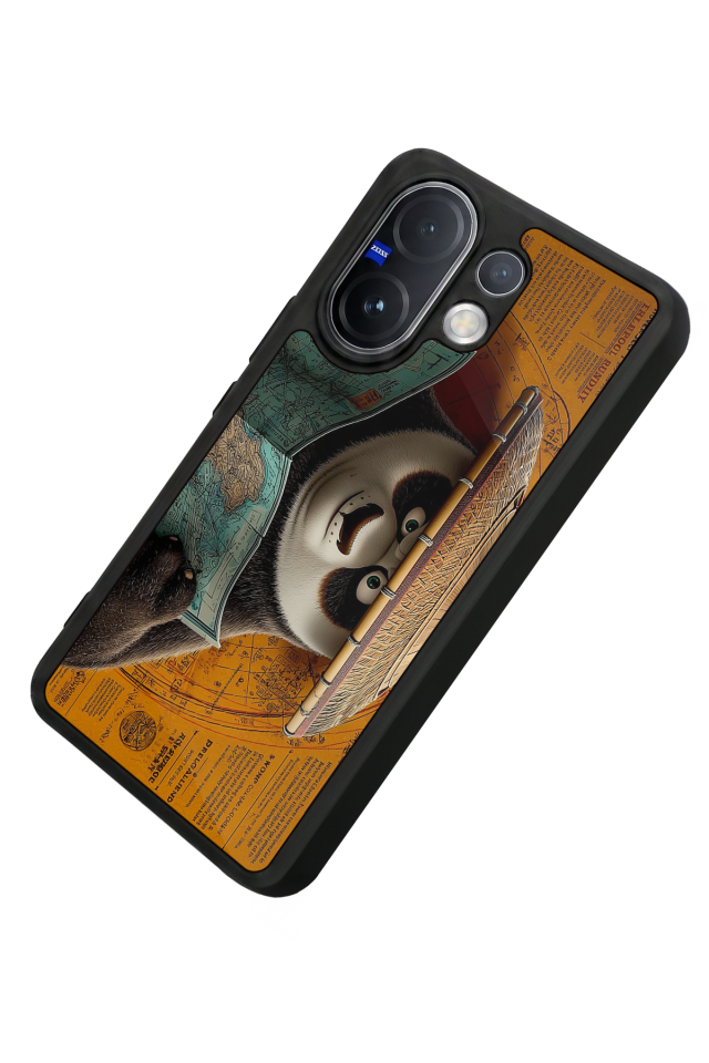 Vivo V60 Uyumlu Kung Fu Panda Tasarımlı Glossy Premium Kılıf