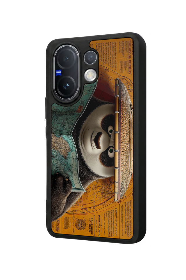Vivo V60 Uyumlu Kung Fu Panda Tasarımlı Glossy Premium Kılıf