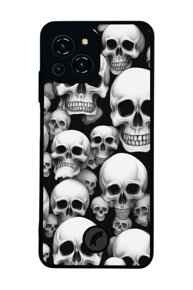 Reeder S23 Pro Max Uyumlu KuruKafa Tasarımlı Glossy Premium Kılıf