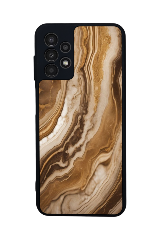 Samsung Galaxy A13 Uyumlu Mermer Marble Tasarımlı Glossy Premium Kılıf
