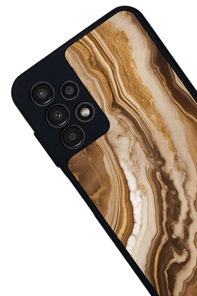 Samsung Galaxy A13 Uyumlu Mermer Marble Tasarımlı Glossy Premium Kılıf