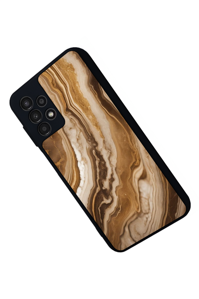 Samsung Galaxy A13 Uyumlu Mermer Marble Tasarımlı Glossy Premium Kılıf