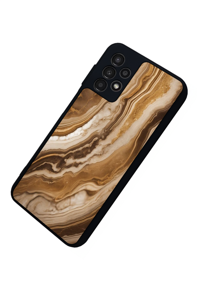Samsung Galaxy A13 Uyumlu Mermer Marble Tasarımlı Glossy Premium Kılıf