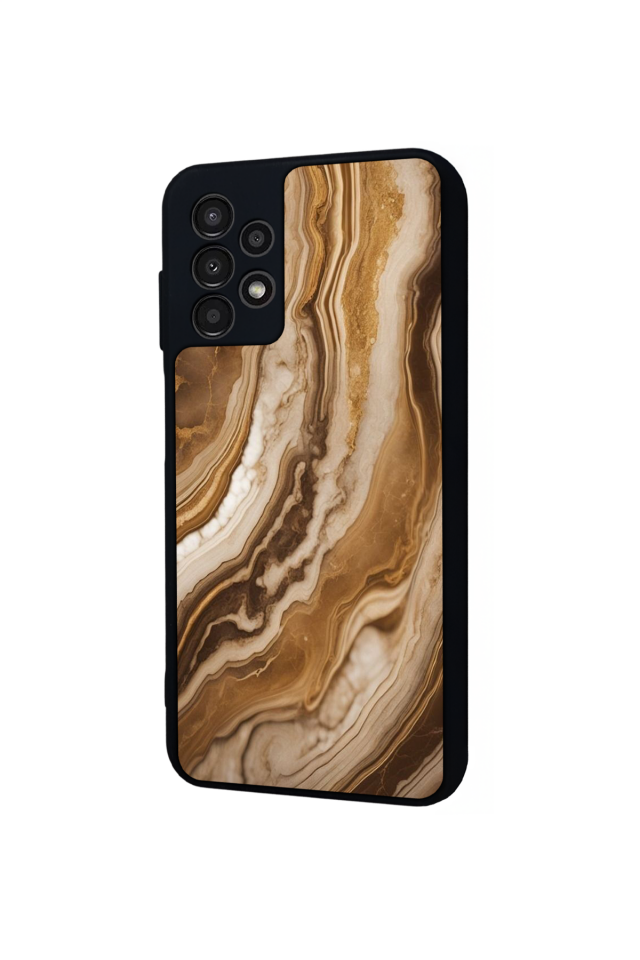 Samsung Galaxy A13 Uyumlu Mermer Marble Tasarımlı Glossy Premium Kılıf
