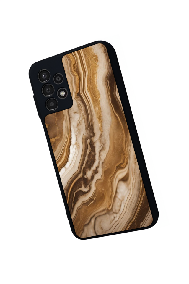 Samsung Galaxy A13 Uyumlu Mermer Marble Tasarımlı Glossy Premium Kılıf