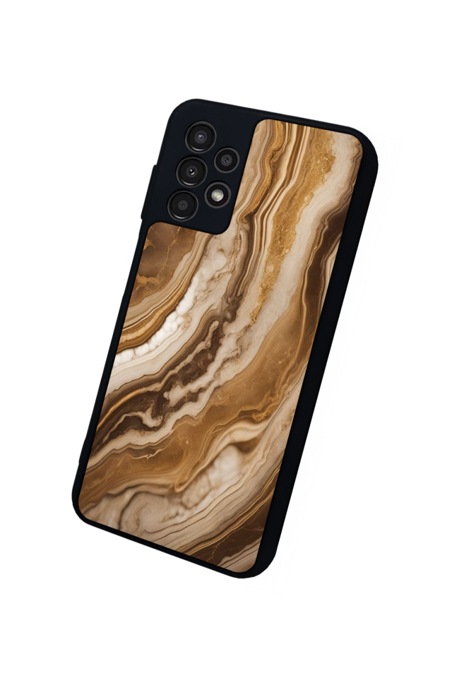 Samsung Galaxy A13 Uyumlu Mermer Marble Tasarımlı Glossy Premium Kılıf