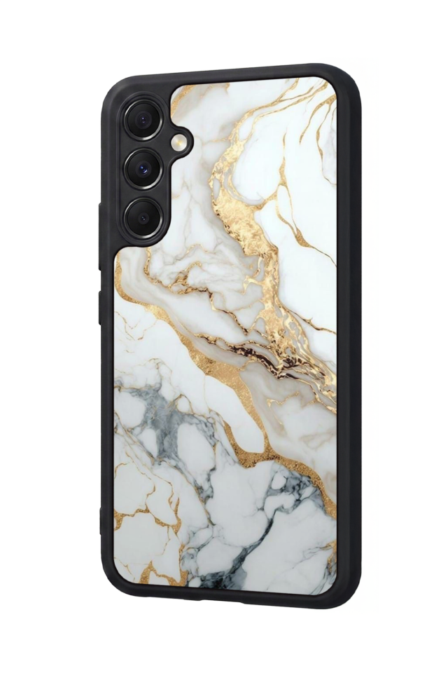 Samsung Galaxy M34 Uyumlu Mermer Marble Tasarımlı Glossy Premium Kılıf