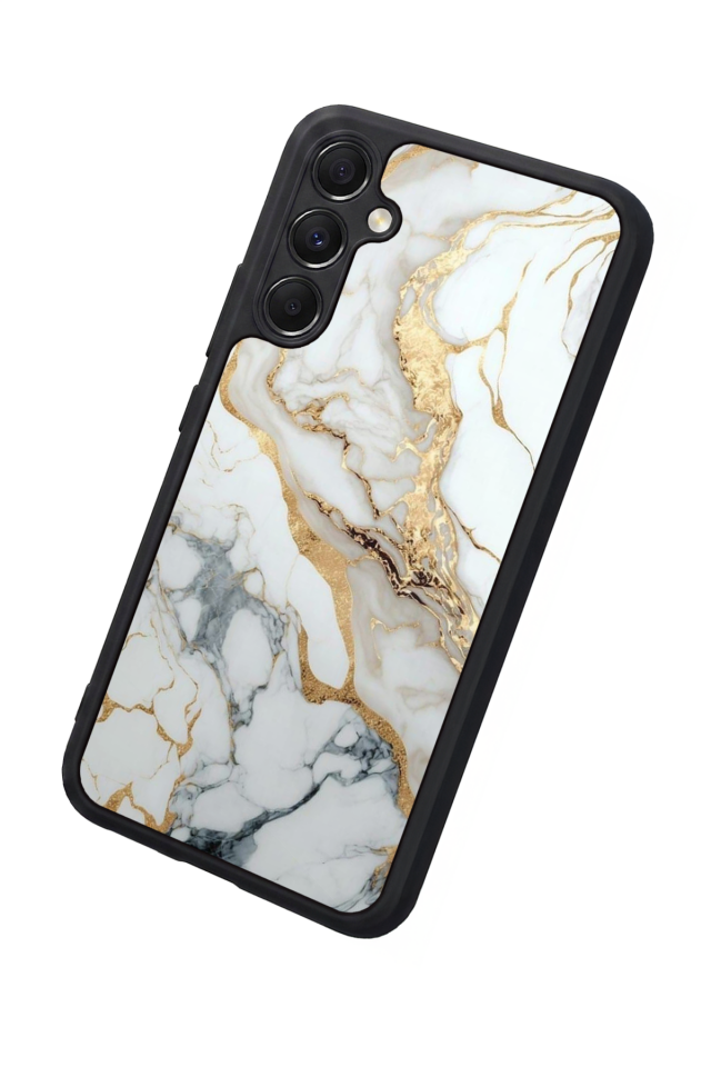 Samsung Galaxy M34 Uyumlu Mermer Marble Tasarımlı Glossy Premium Kılıf