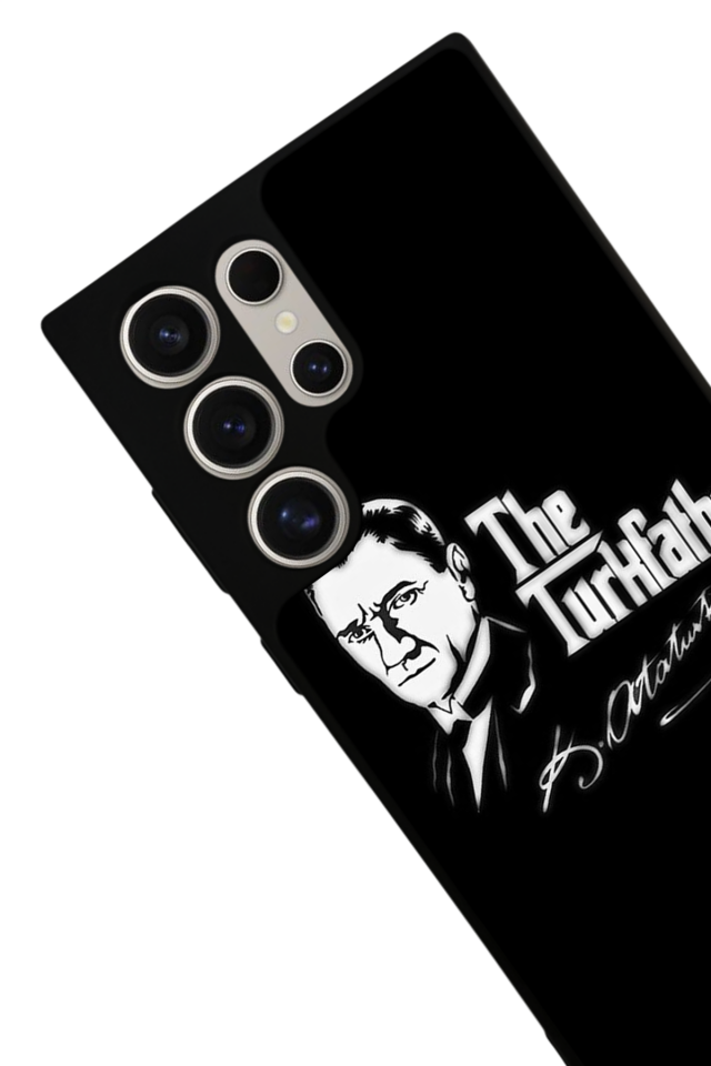 Samsung Galaxy S22 Ultra Uyumlu Mustafa Kemal Ataturk Tasarımlı Glossy Premium Kılıf