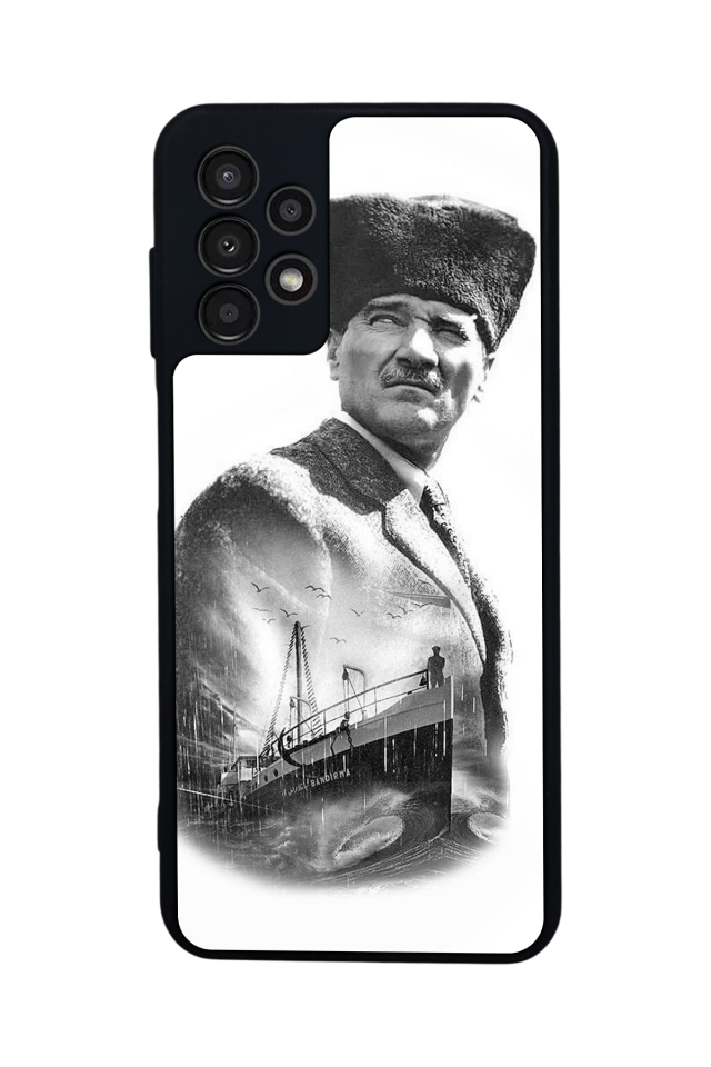 Samsung Galaxy A23 Uyumlu Mustafa Kemal Ataturk Tasarımlı Glossy Premium Kılıf