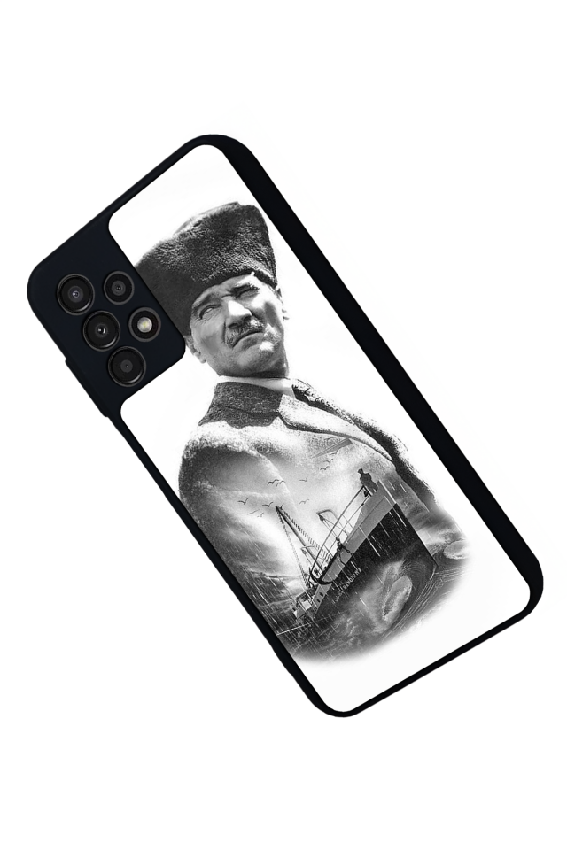 Samsung Galaxy A23 Uyumlu Mustafa Kemal Ataturk Tasarımlı Glossy Premium Kılıf